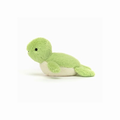 Jellycat Fluffy Turtle UK | 71450ISRX